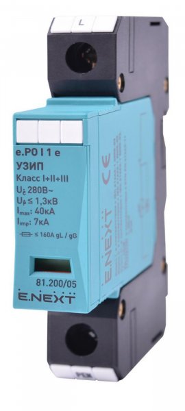 УЗИП e.PO I 1 e 280 В / 7 кА класс I+II+III, 1 полюс 81.200/05