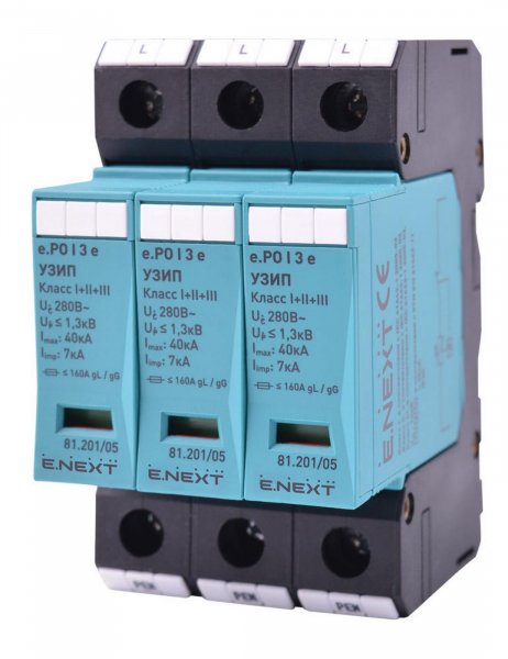 УЗИП e.PO I 3 e 280 В / 7 кА класс I+II+III, 3 полюса 81.201/05