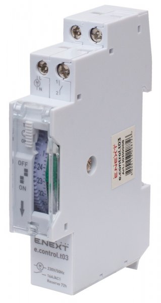 Реле часу електромеханічне 18мм e.control.t03 i0310008