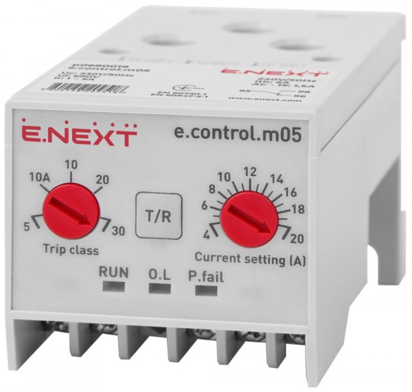 Реле защиты двигателя e.control.m05, 4–20А p0690019