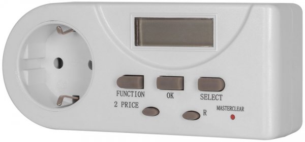 Однофазное розеточное реле контроля активной мощности e.control.w01 i0310023