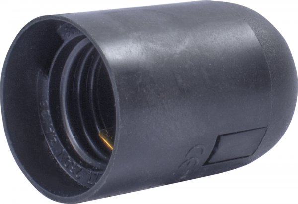 Патрон пластиковый E27, черный s9100009