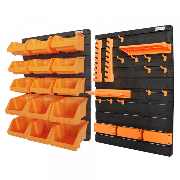 Органайзер для інструментів настінний,e.toolbox.pro.26, 35 елементів 825х210х585мм t011026
