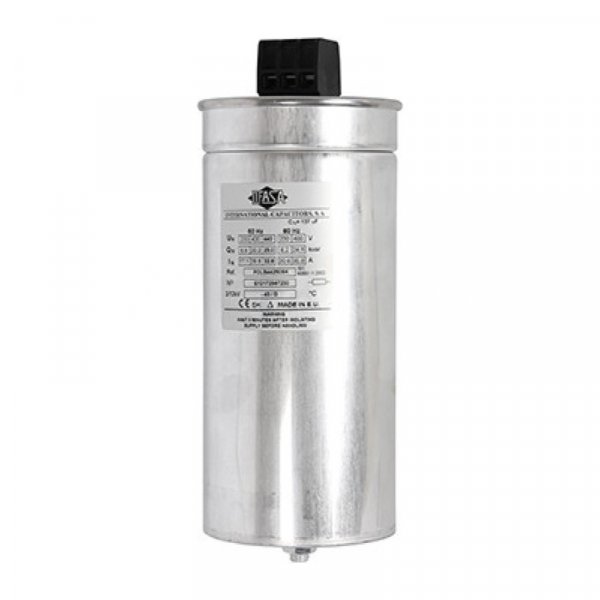 Конденсатор 15кВАр, 400В (18кВАр 440В) трифазний самовідновлювальний циліндричний POLB44182HD