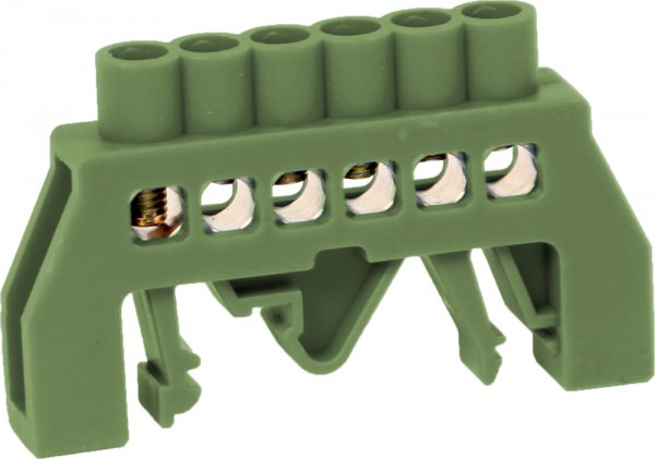 Шина нульова e.bsi.pro.2.6 в ізольованому корпусі універсальна зелена p0650019