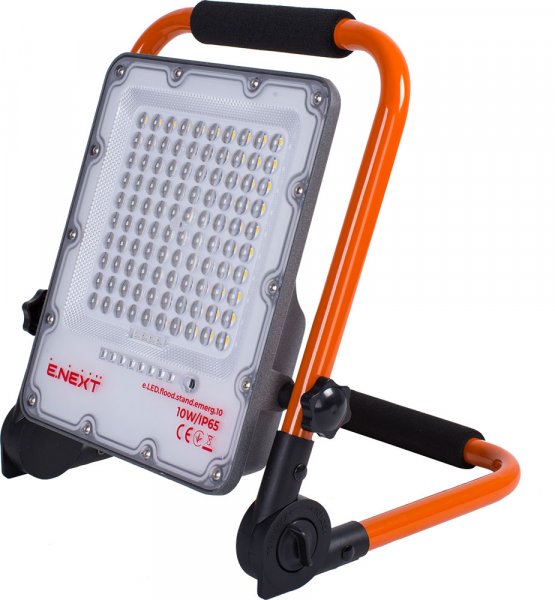 Прожектор світлодіодний акумуляторний e.LED.flood.stand.emerg.10 l0790013