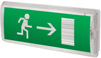 Пиктограмма "Стрелка направо" для аварийных светильников 506,506L,507L e.pict.right.225.80 l0660080