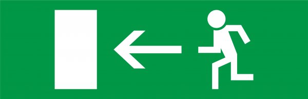 Піктограма "Стрілка ліворуч" до аварійних світильників 500L e.pict.left.310.100 l0660090