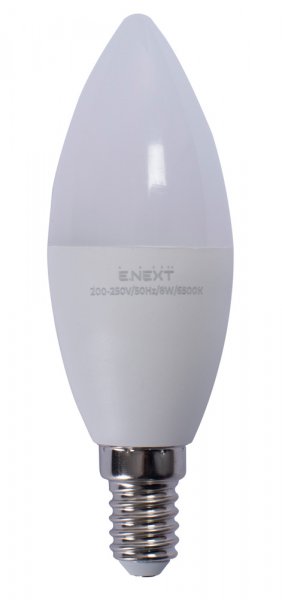 Лампа светодиодная e.LED.lamp.B35.E14.8.6500 l0650630