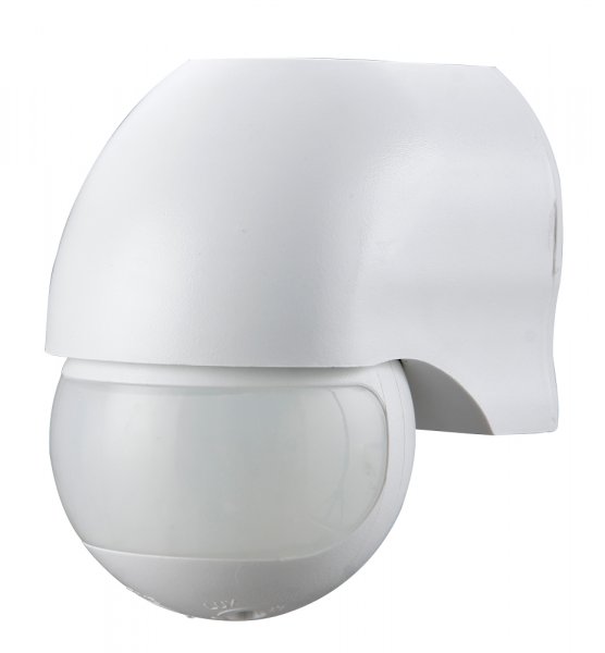 Датчик движения инфракрасный e.sensor.pir.12.white(белый), 180°, IP44 s061009