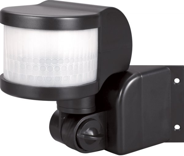 Датчик движения инфракрасный e.sensor.pir.13.black(черный) 270°, IP44 s061019