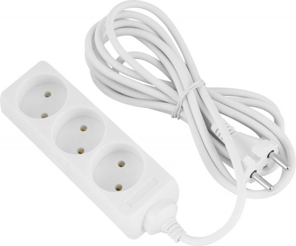 Удлинитель e.es.3.1.5, 3 гнезда, 1.5м, без з/к s042124