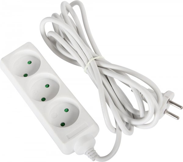 Удлинитель e.es.3.7.b, 3 гнезда, 7м, без з/к, baby protect s042121