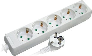 Удлинитель e.es.5.5.z.b, 5 гнезд, 5м, с з/к, baby protect s042017