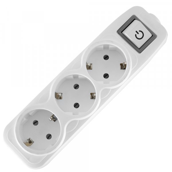 Колодка e.t.es.3.z.s, 3 гнезда, с з/к, с выключателем s042105