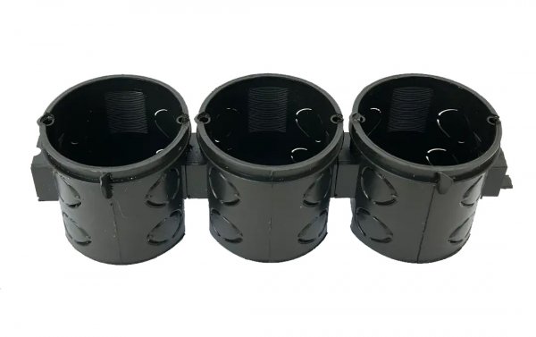 Коробка установочная e.db.stand.102.d60 кирпич/бетон, блочная, глубокая s027008