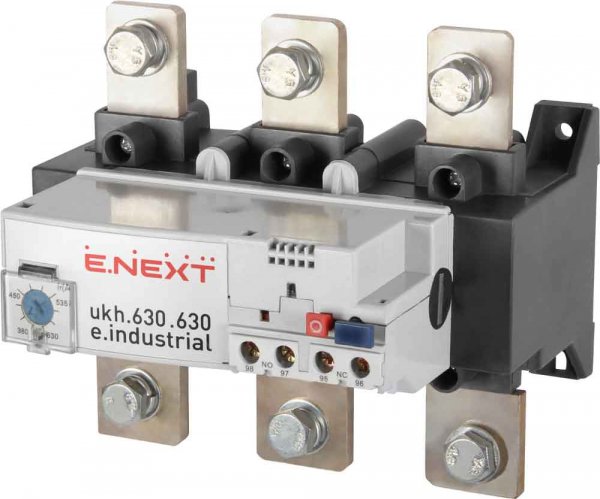 Теплове реле e.industrial.ukh.630.380.630, номін. струм 630А, діап. регул. 380-630 А i0110019