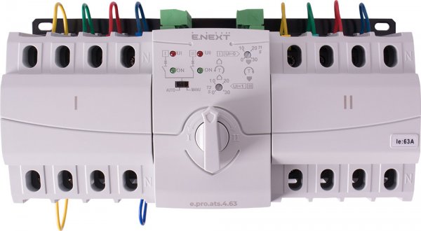 Пристрій АВР модульний e.pro.ats.4.63, 4p, 63А p060001