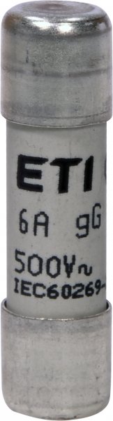 Предохранитель CH10x38 gG 6A 500V ETI 2651015