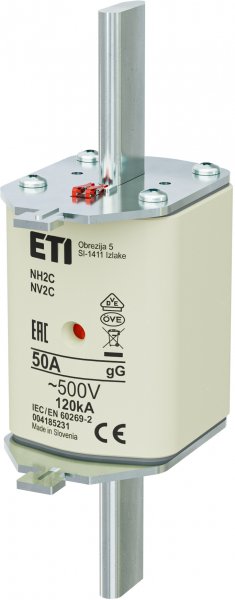 Предохранитель NH-2C/gG 50A 500V KOMBI ETI 4185231