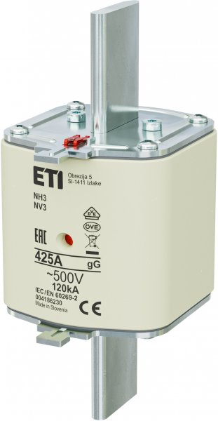 Запобіжник NH-3/gG 425A 500V KOMBI ETI 4186230