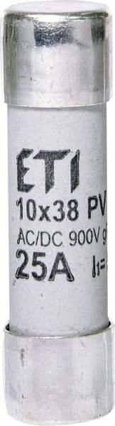 Запобіжник CH 10x38 gR 25A 900V (50kA AC) ETI 2625035