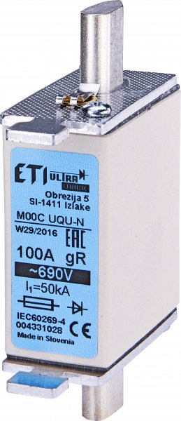 Предохранитель M000UQU-N/100A/690V gR ETI 4331028