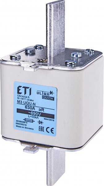 Предохранитель M3UQU-N/630A/690V aR (50kA) ETI 4335216
