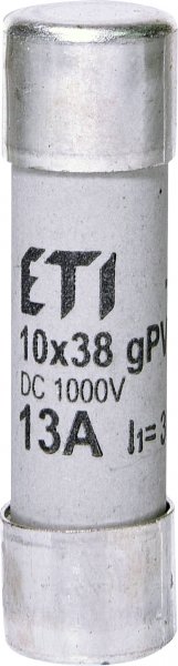 Запобіжник CH 10x38 gPV 13A 1000V (30kA) DC ETI 2625078