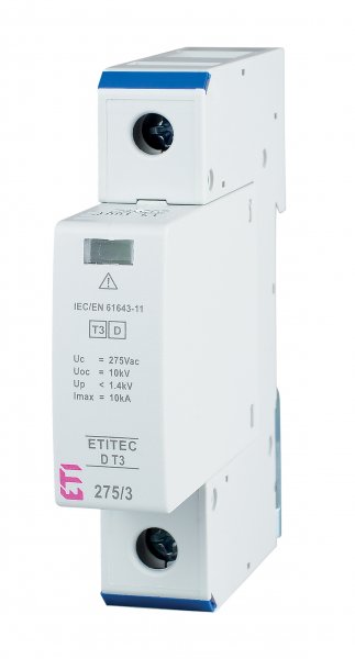 Ограничитель перенапряжения ETITEC D T3 275/3 (1+0) 1p ETI 2440417