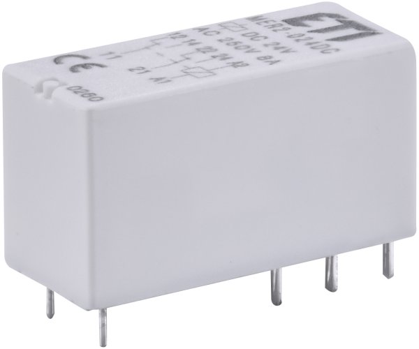 Реле электромеханическое миниатюрное MER2-024 AC 2p ETI 2473033