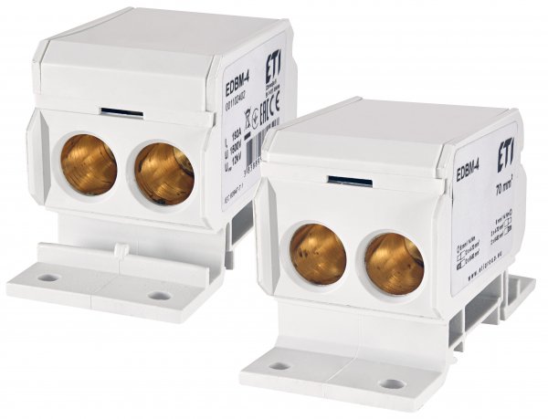 Блок розподільчий EDBM-4 (192А, 1500V AC/DC, OUT: 3x4-70) ETI 1102402