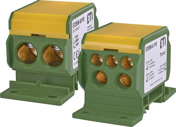 Распределительный блок EDBM-8/PE (192А, 1500V AC/DC, OUT: 1x4-70; 2x4-35; 3x2,5-25) ETI 1102427