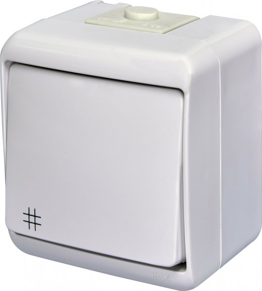 Выключатель "перекрестный" VHE-6 (белый, IP54) ETI 4668005