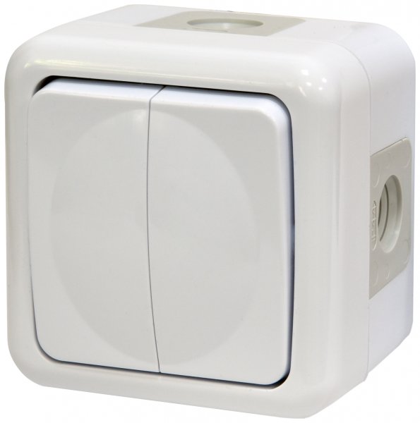 Выключатель 2-кл. PVE-2 (IP44, 10А, 250V, поликарбонат) ETI 4481017