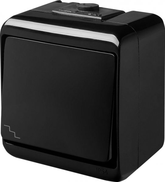 Выключатель "лестничный" VHE-3-BL (черный, IP54) ETI 4668082