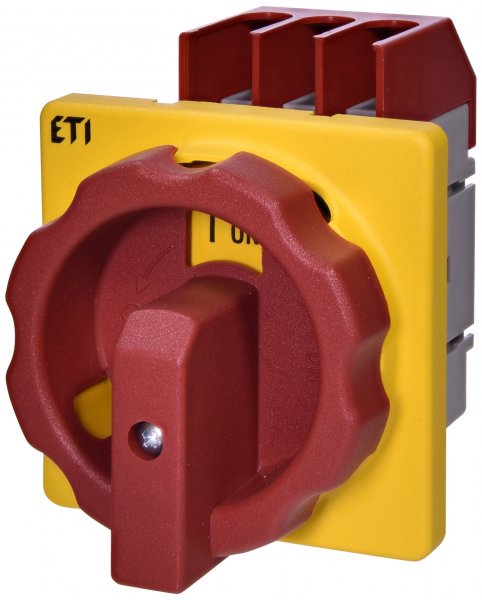 Роз'єднувач навантаження LAS 3Р D/Y-R 32 "1-0" 32A (на двері шафи, жовто-червоний) ETI 4661207