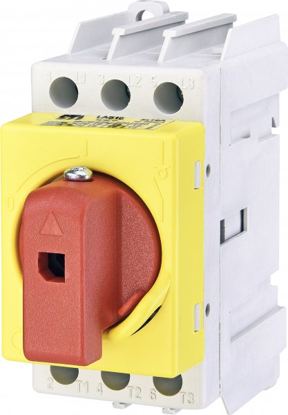 Разъединитель нагрузки LAS 3P Y-R 40 "1-0" 40A (желто-красный) ETI 4661014