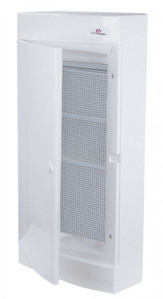 Щит пластиковый наружный исполнение ECT48 MEDIA-PO (перф.панель, белые дверцы) ETI 1100214