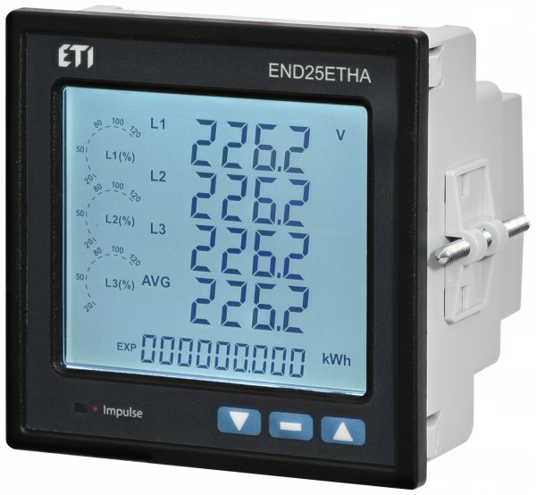 Анализатор сети END25-ETHA (96x96мм, Ethernet, RTC, 8 Mб встроен. памяти) ETI 4656955