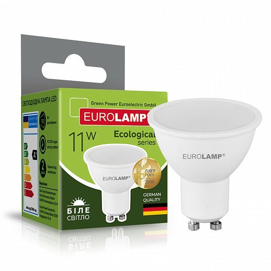 EUROLAMP LED Лампа ECO серия "P" MR16 11 Вт GU10 4000 К (50) LED-SMD-11104(P)