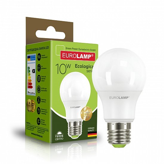 EUROLAMP LED Лампа ECO серія "P" А60 10W E27 3000K (100) LED-A60-10273(P)