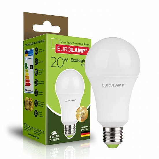 EUROLAMP LED Лампа ЕCО серія "P" A75 20W E27 3000K (50) LED-A75-20272(P)