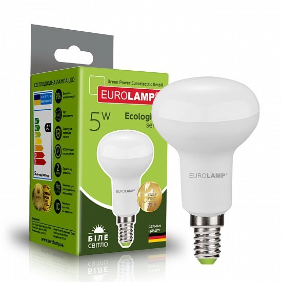 EUROLAMP LED Лампа ECO серия "P" R39 5 Вт E14 4000 К (100) LED-R39-05144(P)