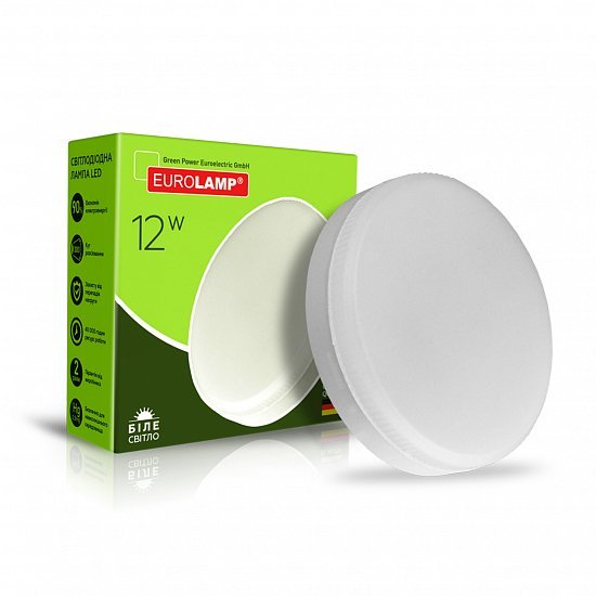 EUROLAMP LED Лампа ECO серия "N" GX53 12W 4000K (100) LED-GX53-1240(N)