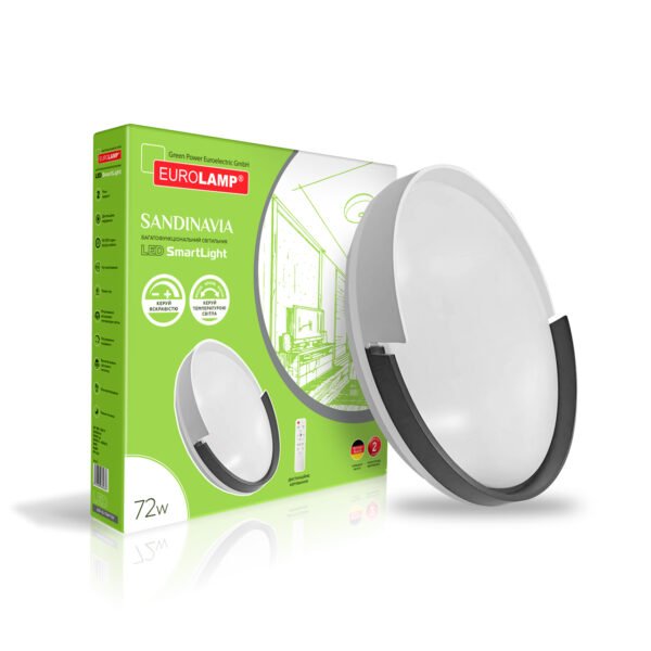 EUROLAMP LED Світильник "СМАРТ ЛАЙТ" Sandinavia T29 72W 3000K-6500K (10) LED-SL-72W-T29