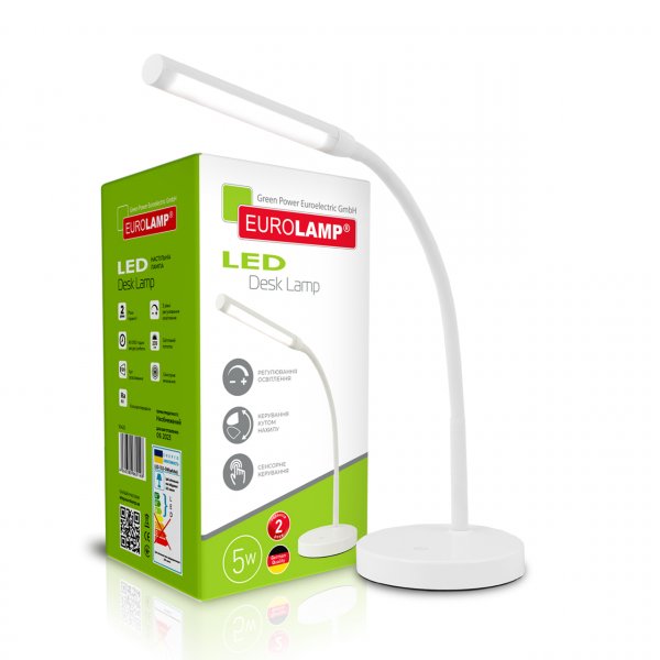 EUROLAMP LED Світильник настільний SMART 5W 5000K dimmable білий (8) LED-TLD-5W(white)