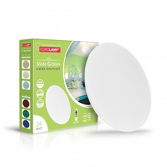 EUROLAMP LED Светильник "СМАРТ ЛАЙТ" Van Gogh 24W 3000K-6500K RGB (10) LED-SL-24W-N17(RGB)