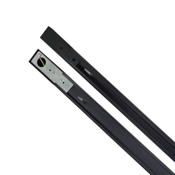 EUROLAMP Шинопровод однофазный 2000мм черный (20) TR-2000(black)