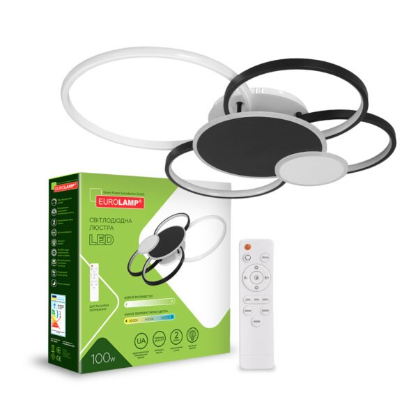 EUROLAMP LED Люстра светодиодная круглая M25 100W 3000-6500K (5) LED-LR-100-M25